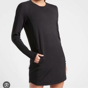 Athleta Black Long Sleeve Dress